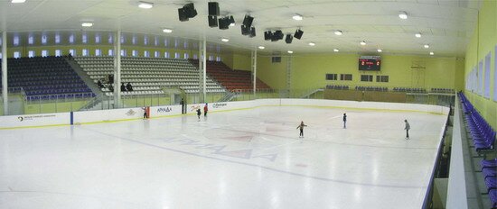 Общий вид ледовой арены ГЛК Ариада